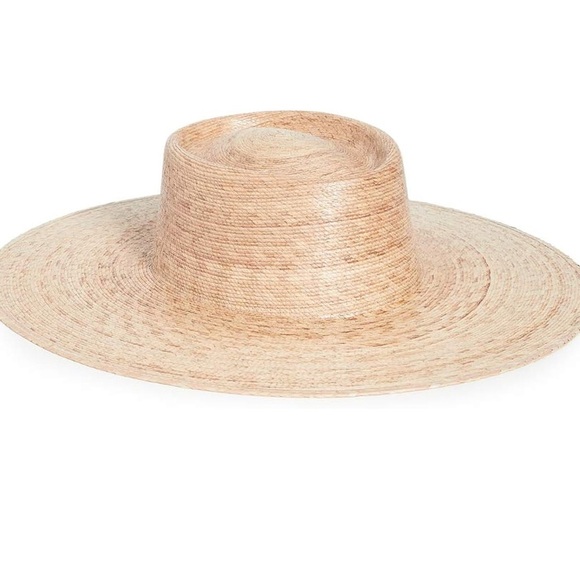 Lack of Color Palma Wide Straw Boater Hat Elegant Tan Wide-Brimmed Hat - Picture 1 of 8